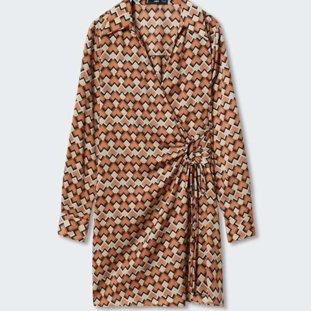 Mango wrap dress size M (us 6)